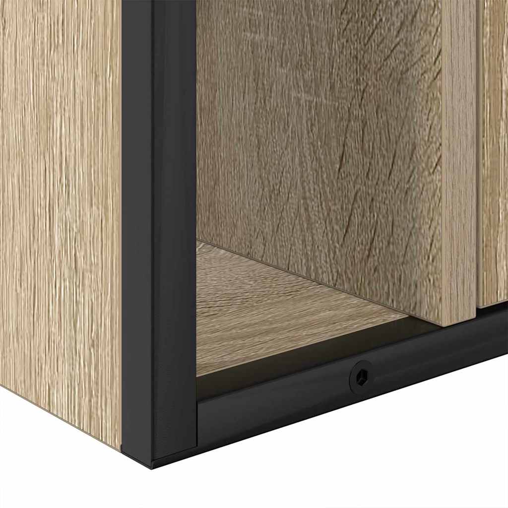 vidaXL Bathroom Furniture Set 3 pcs Sonoma Oak Engineered Wood