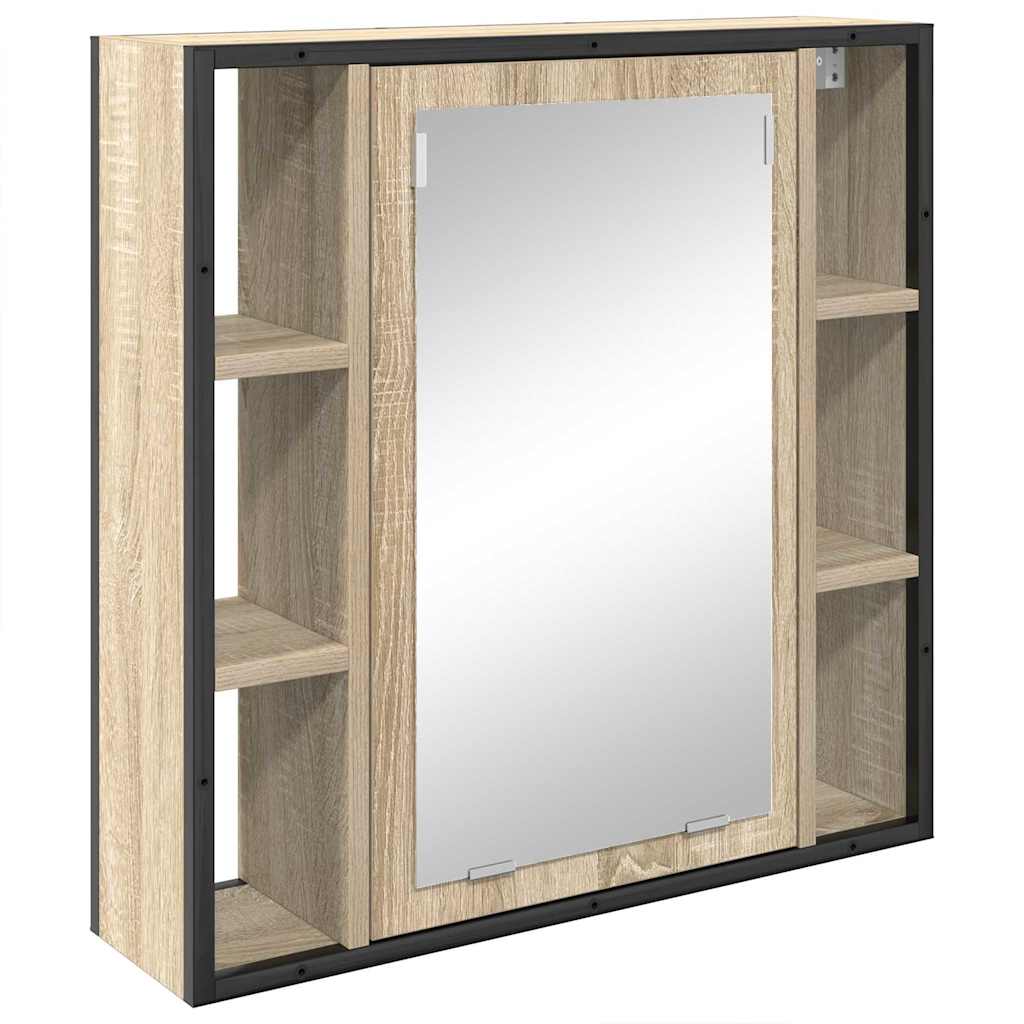vidaXL Bathroom Furniture Set 3 pcs Sonoma Oak Engineered Wood