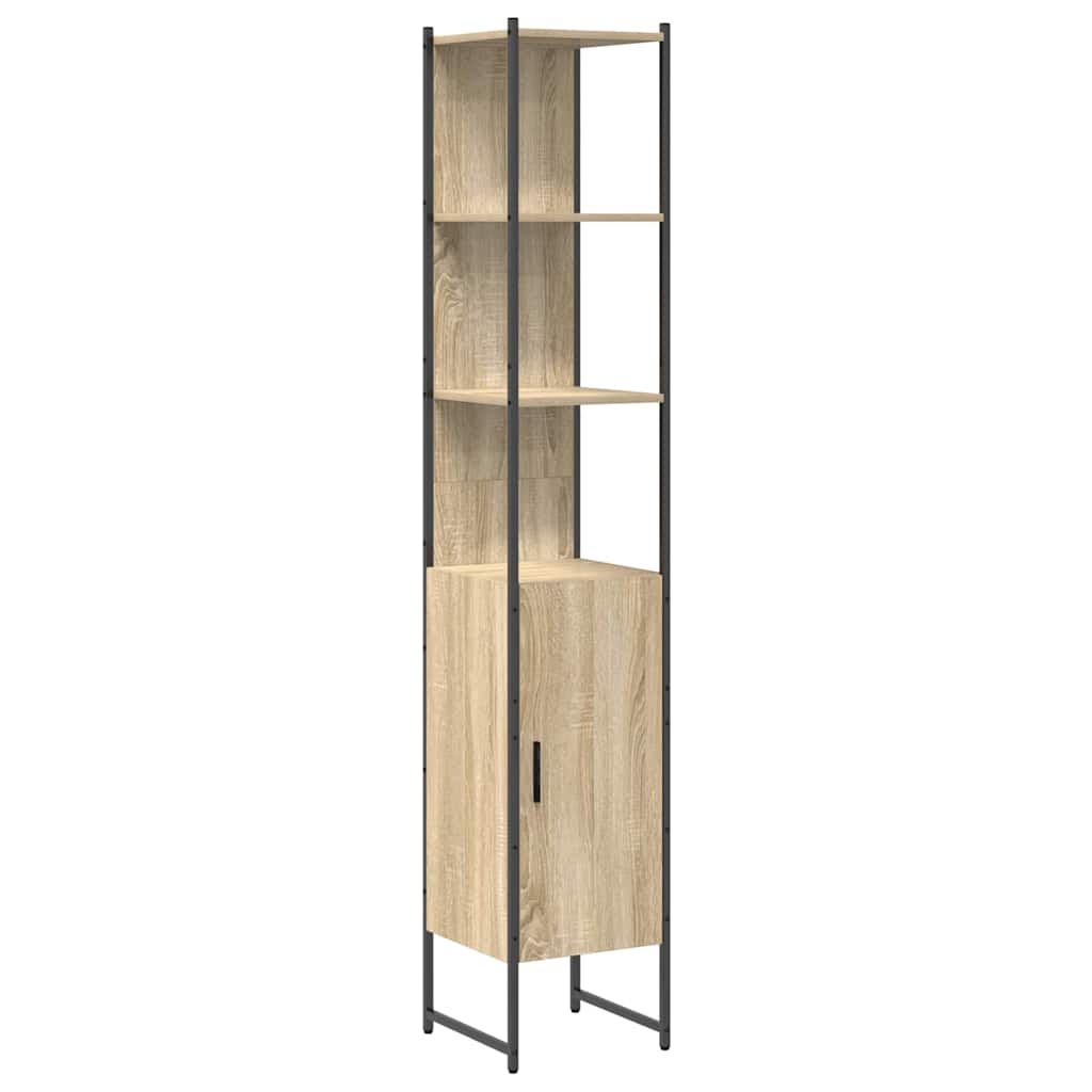 vidaXL Bathroom Furniture Set 4 pcs Sonoma Oak Engineered Wood