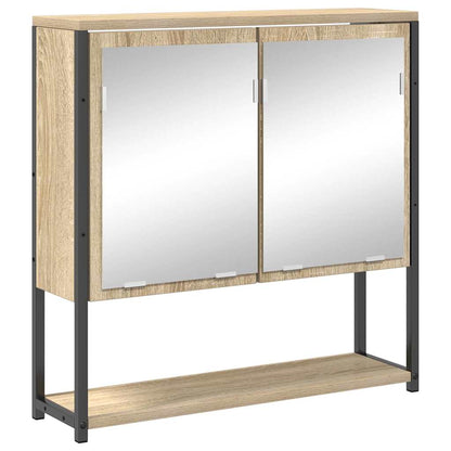 vidaXL Bathroom Furniture Set 3 pcs Sonoma Oak Engineered Wood