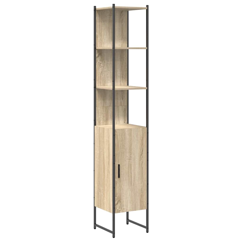 vidaXL Bathroom Furniture Set 3 pcs Sonoma Oak Engineered Wood