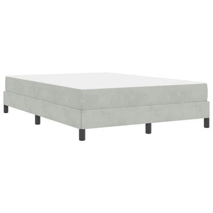 vidaXL Box Spring Bed with Mattress Light Grey 160 x 210 cm Fabric