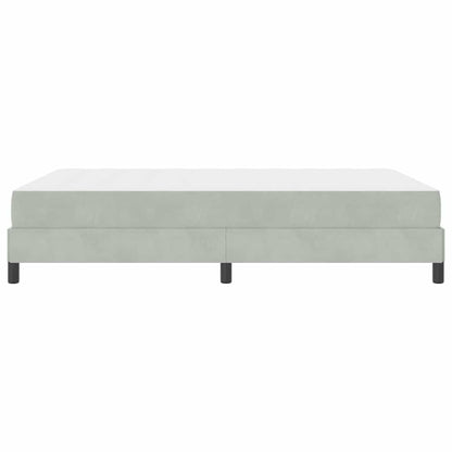 vidaXL Box Spring Bed with Mattress Light Grey 160 x 210 cm Fabric