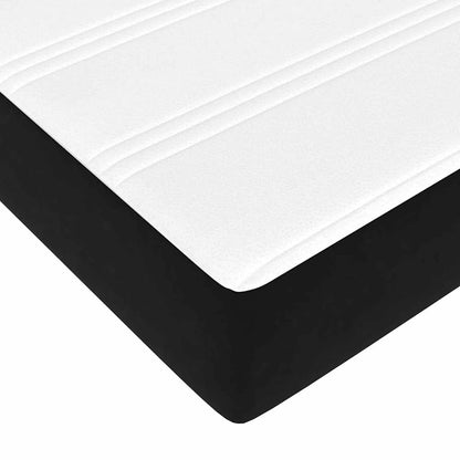 vidaXL Box Spring Bed with Mattress Black 100 x 220 cm Fabric