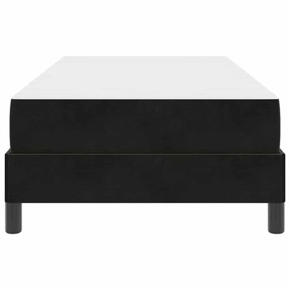 vidaXL Box Spring Bed with Mattress Black 100 x 220 cm Fabric