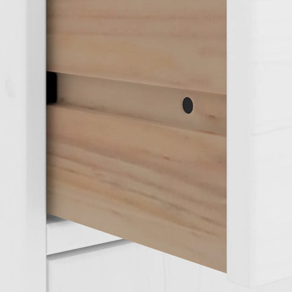 vidaXL Side Cabinets 4 pcs "ODDA" White 40x24x79 cm Solid Wood Pine
