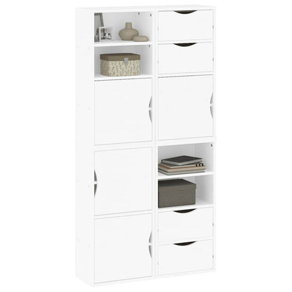 vidaXL Side Cabinets 4 pcs "ODDA" White 40x24x79 cm Solid Wood Pine