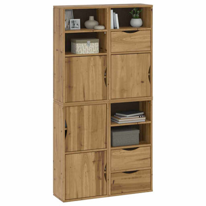 vidaXL Side Cabinets 4 pcs "ODDA" 40x24x79 cm Solid Wood Pine