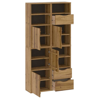 vidaXL Side Cabinets 4 pcs "ODDA" 40x24x79 cm Solid Wood Pine