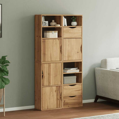 vidaXL Side Cabinets 4 pcs "ODDA" 40x24x79 cm Solid Wood Pine