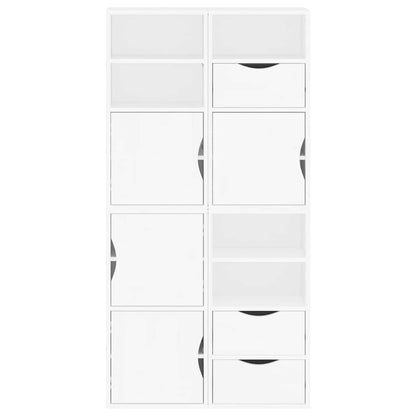 vidaXL Side Cabinets 4 pcs "ODDA" White 40x24x79 cm Solid Wood Pine