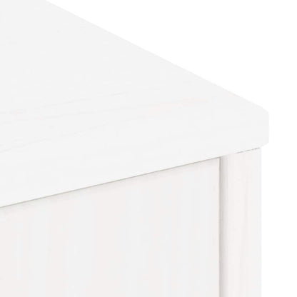 vidaXL Side Cabinets 4 pcs "ODDA" White 40x24x79 cm Solid Wood Pine