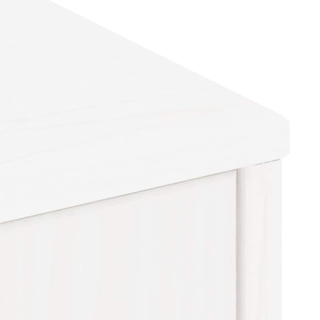 vidaXL Side Cabinets 4 pcs "ODDA" White 40x24x79 cm Solid Wood Pine