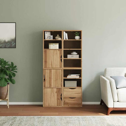 vidaXL Side Cabinets 4 pcs "ODDA" 40x24x79 cm Solid Wood Pine