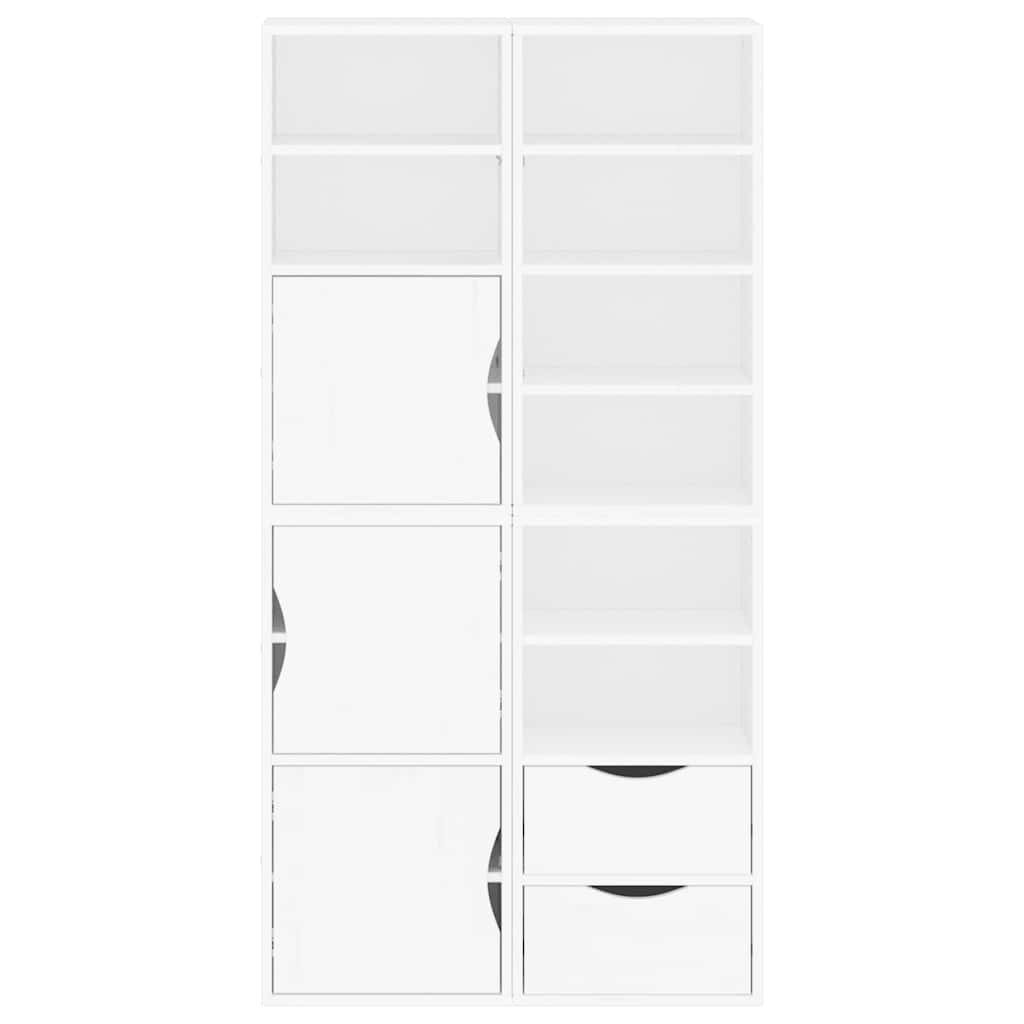 vidaXL Side Cabinets 4 pcs "ODDA" White 40x24x79 cm Solid Wood Pine