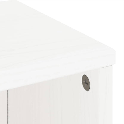 vidaXL Side Cabinets 4 pcs "ODDA" White 40x24x79 cm Solid Wood Pine