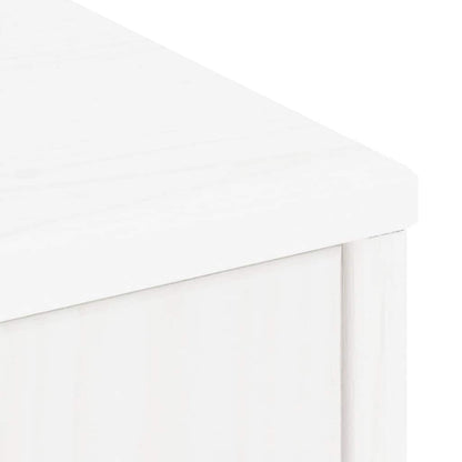 vidaXL Side Cabinets 4 pcs "ODDA" White 40x24x79 cm Solid Wood Pine