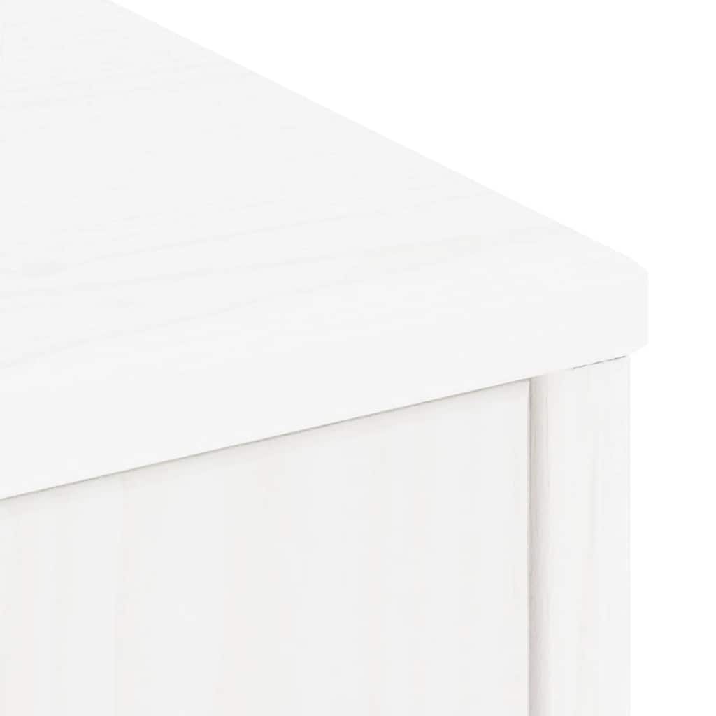 vidaXL Side Cabinets 4 pcs "ODDA" White 40x24x79 cm Solid Wood Pine