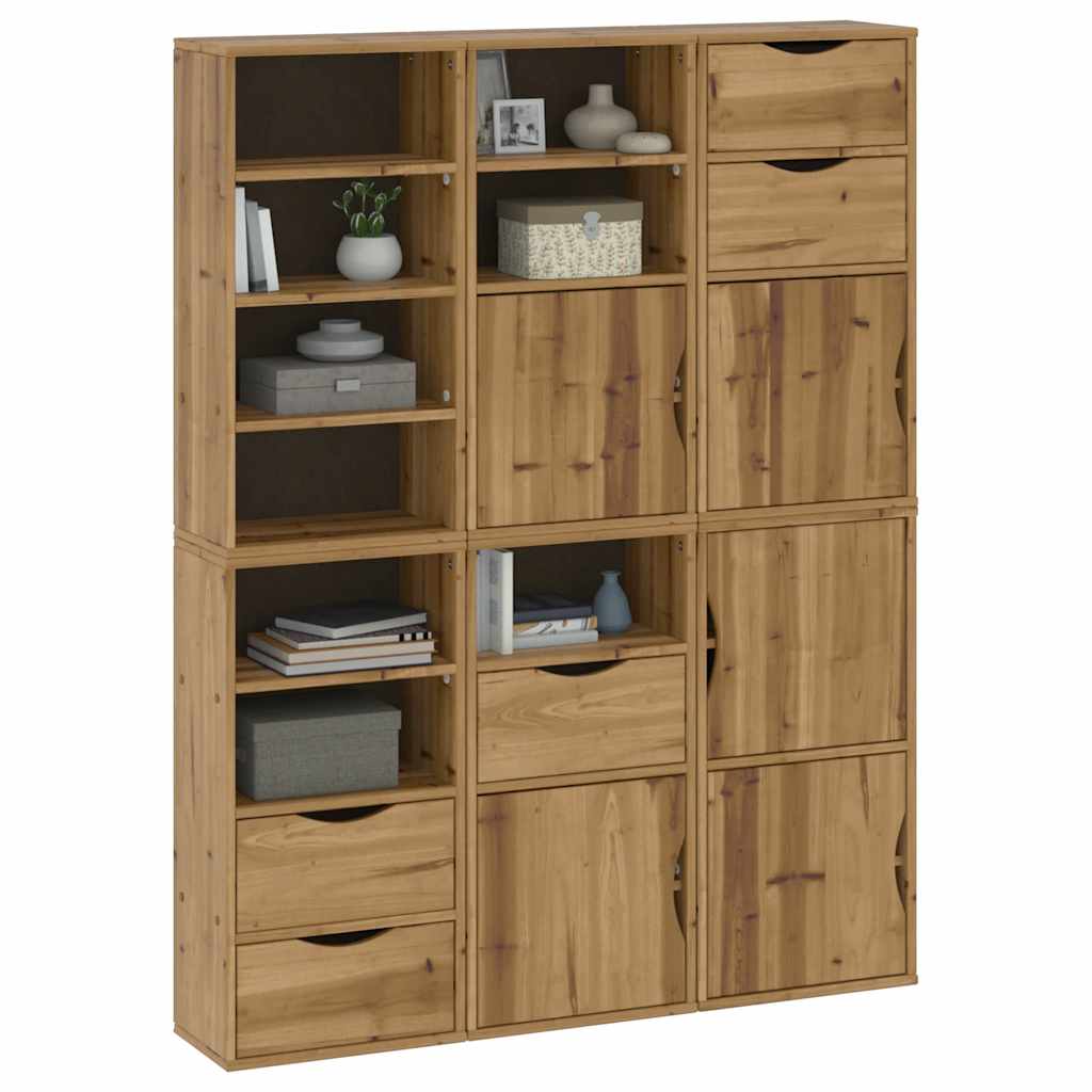 vidaXL Side Cabinets 6 pcs "ODDA" 40x24x79 cm Solid Wood Pine