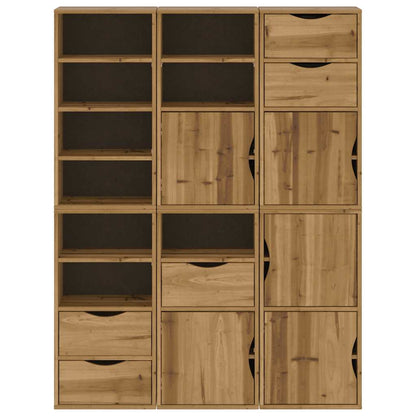 vidaXL Side Cabinets 6 pcs "ODDA" 40x24x79 cm Solid Wood Pine