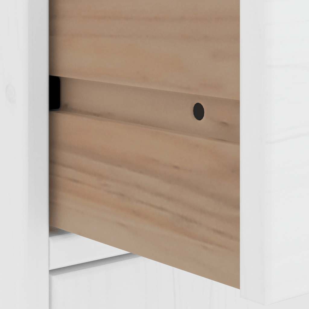 vidaXL Side Cabinets 5 pcs "ODDA" White 40x24x79 cm Solid Wood Pine