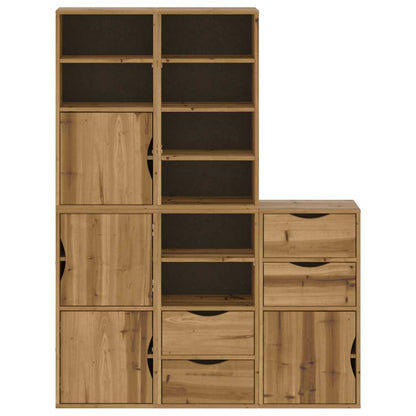 vidaXL Side Cabinets 5 pcs "ODDA" 40x24x79 cm Solid Wood Pine