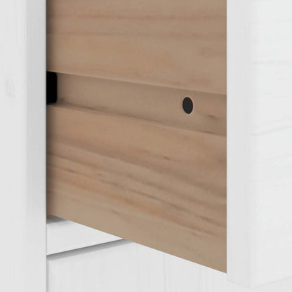 vidaXL Side Cabinets 5 pcs "ODDA" White 40x24x79 cm Solid Wood Pine