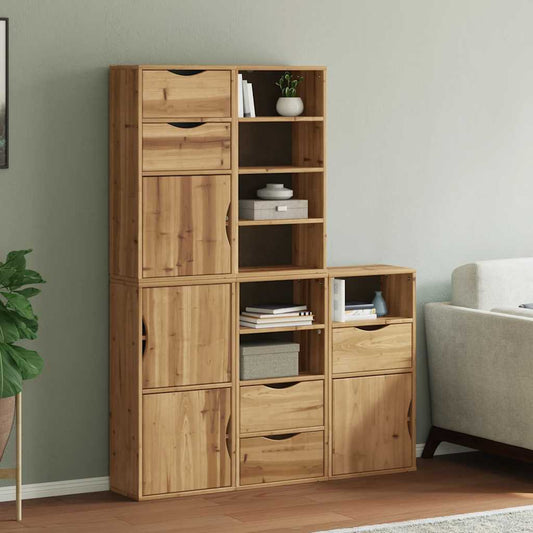 vidaXL Side Cabinets 5 pcs "ODDA" 40x24x79 cm Solid Wood Pine