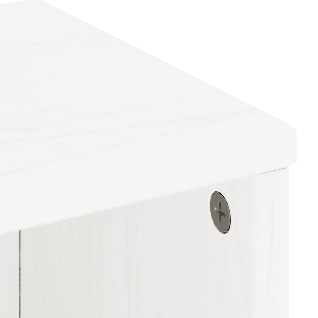 vidaXL Side Cabinets 5 pcs "ODDA" White 40x24x79 cm Solid Wood Pine