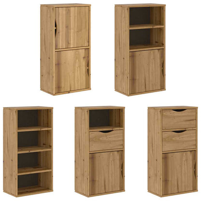 vidaXL Side Cabinets 5 pcs "ODDA" 40x24x79 cm Solid Wood Pine