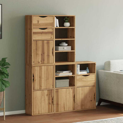 vidaXL Side Cabinets 5 pcs ODDA 40x24x79 cm Solid Wood Pine
