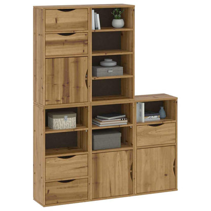 vidaXL Side Cabinets 5 pcs "ODDA" 40x24x79 cm Solid Wood Pine