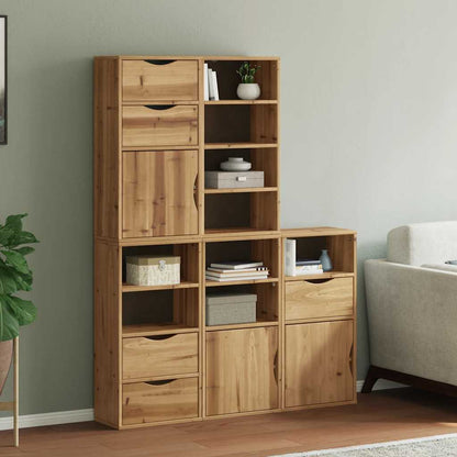 vidaXL Side Cabinets 5 pcs "ODDA" 40x24x79 cm Solid Wood Pine