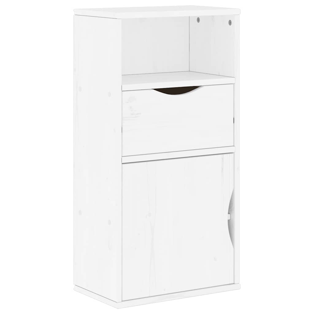 vidaXL 5 Piece TV Units with Storage ODDA White Solid Wood Pine