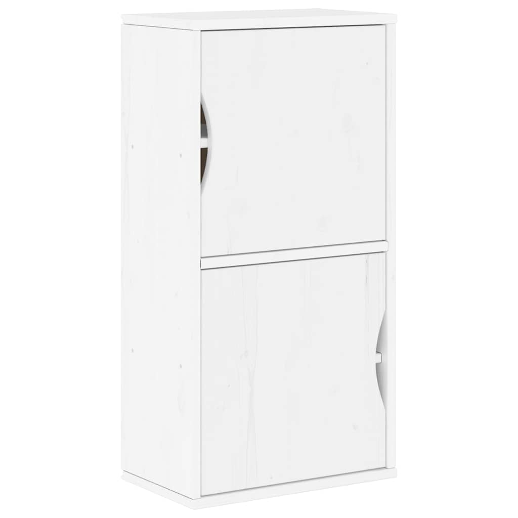 vidaXL 5 Piece TV Units with Storage ODDA White Solid Wood Pine