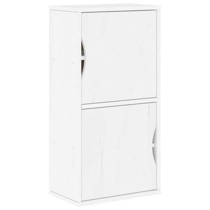 vidaXL 5 Piece TV Units with Storage ODDA White Solid Wood Pine