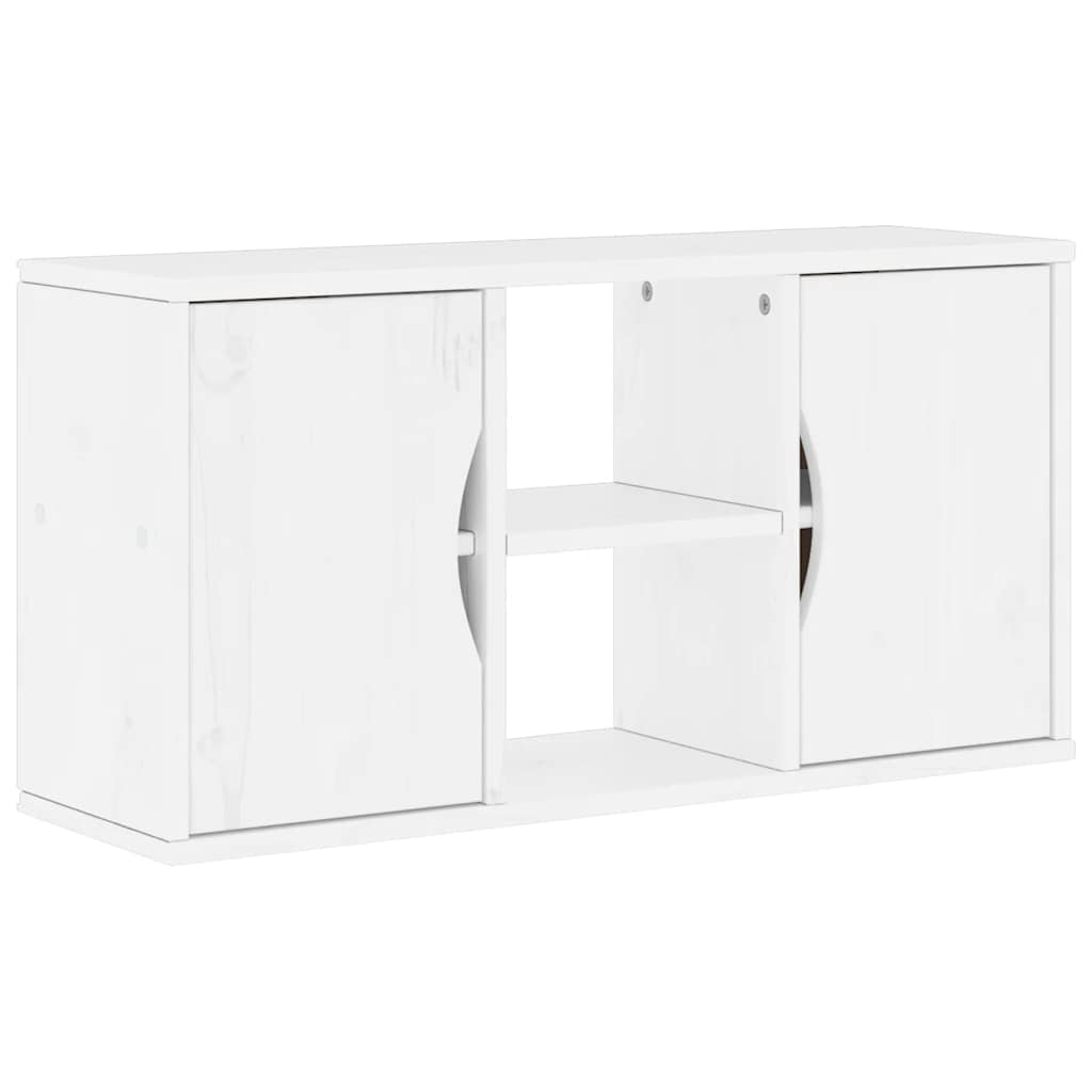 vidaXL 5 Piece TV Units with Storage ODDA White Solid Wood Pine