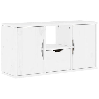 vidaXL 5 Piece TV Units with Storage ODDA White Solid Wood Pine