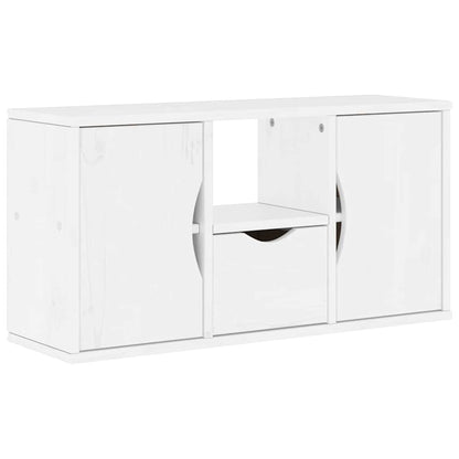 vidaXL 4 Piece TV Units with Storage ODDA White Solid Wood Pine
