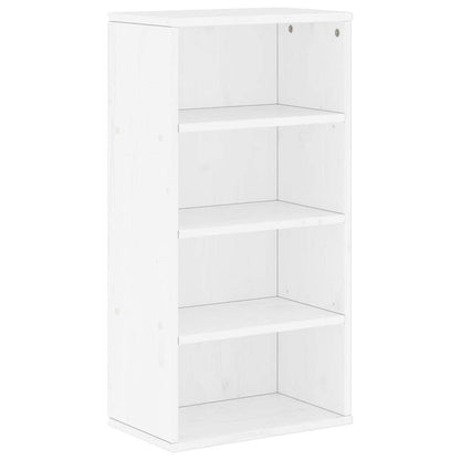 vidaXL 4 Piece TV Units with Storage ODDA White Solid Wood Pine