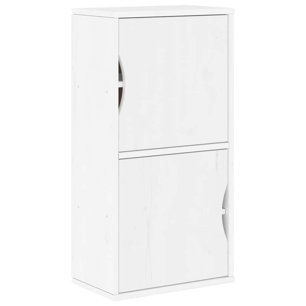 vidaXL 5 Piece TV Units with Storage ODDA White Solid Wood Pine