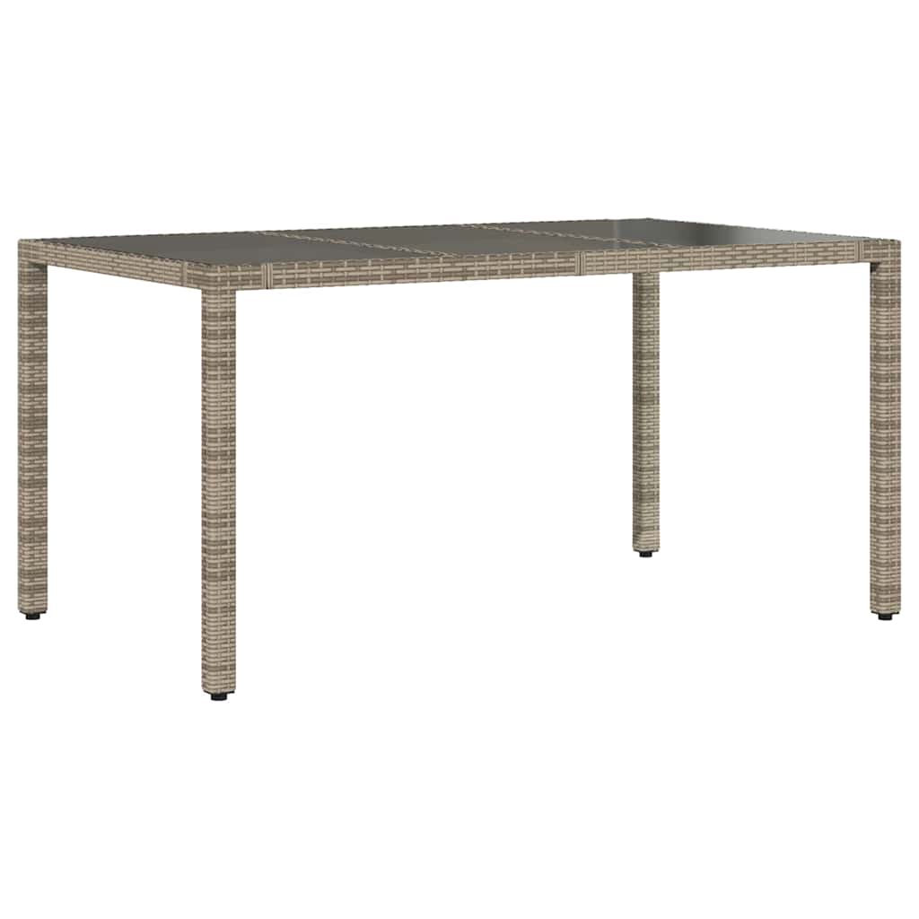 vidaXL Garden Dining Set 5 pcs Grey Poly Rattan