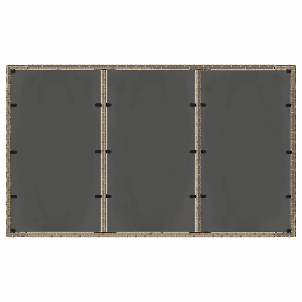vidaXL Garden Dining Set 5 pcs Grey Poly Rattan