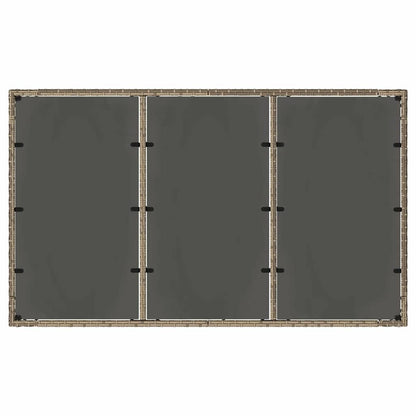 vidaXL Garden Dining Set 5 pcs Grey Poly Rattan