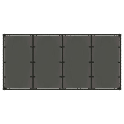 vidaXL Garden Dining Set 7 pcs Black Poly Rattan