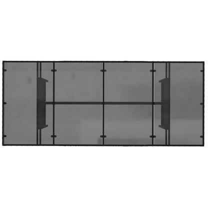 vidaXL Garden Dining Set 7 pcs Black Poly Rattan