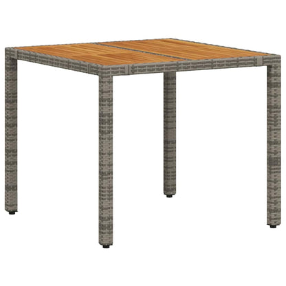 vidaXL Garden Dining Set 3 pcs Grey and Brown Poly Rattan