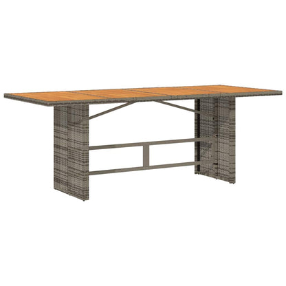 vidaXL Garden Dining Set 9 pcs Grey and Brown Poly Rattan