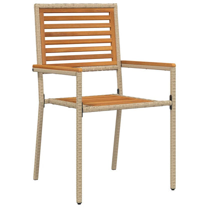vidaXL Garden Dining Set 5 pcs Beige Solid Acacia Wood