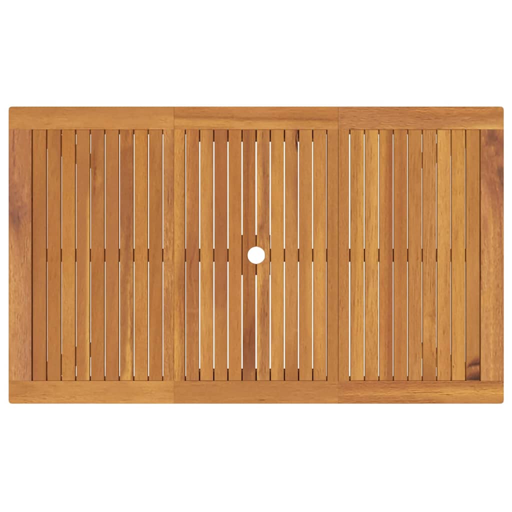 vidaXL Garden Dining Set 7 pcs Beige Solid Acacia Wood